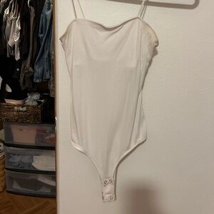 Hollister Women’s White Spaghetti Strap Bodysuit